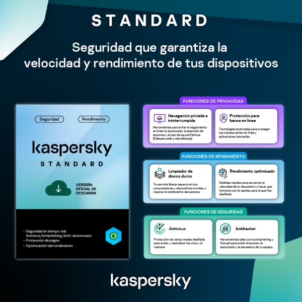 Licencia Kaspersky Antivirus Standard