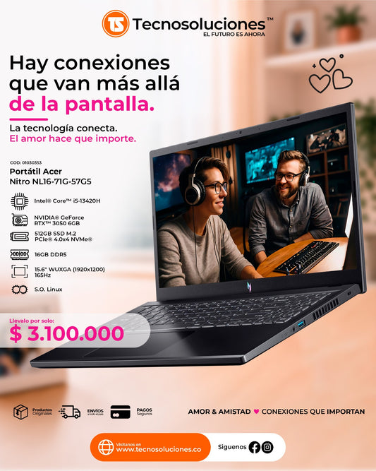 Portátil Acer Nitro Lite CI5 13420H