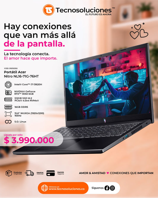 Portátil Acer Nitro Lite CI7 13620H