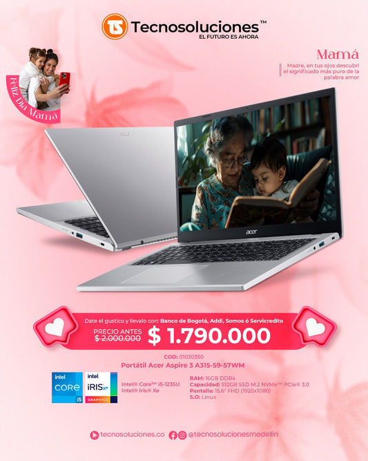 Portátil Acer Aspire 3 CI5 1235U