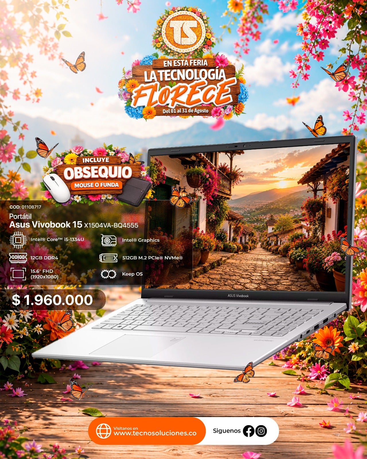 Portátil Asus Vivobook 15 CI5 1334U