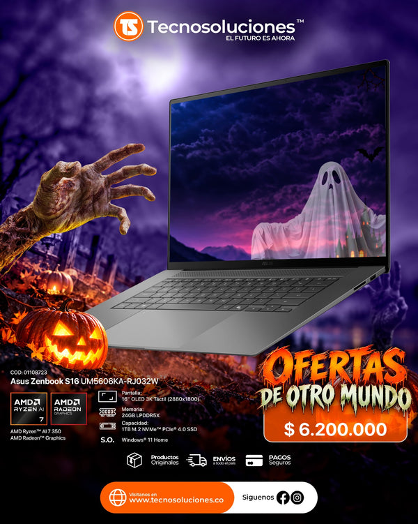 Portátil Asus Zenbook S16 Ryzen AI 7 350