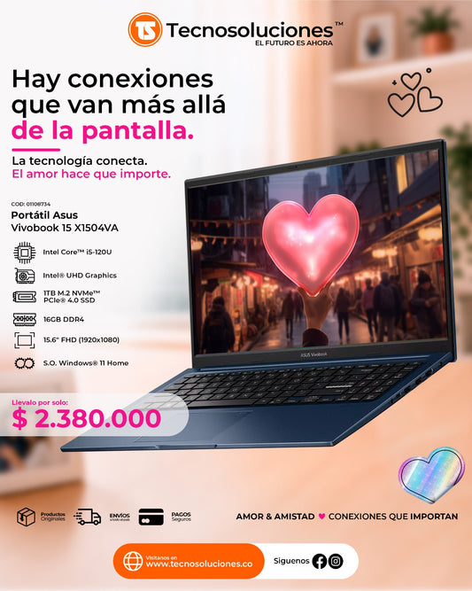 Portátil Asus Vivobook 15 Core 5 120U