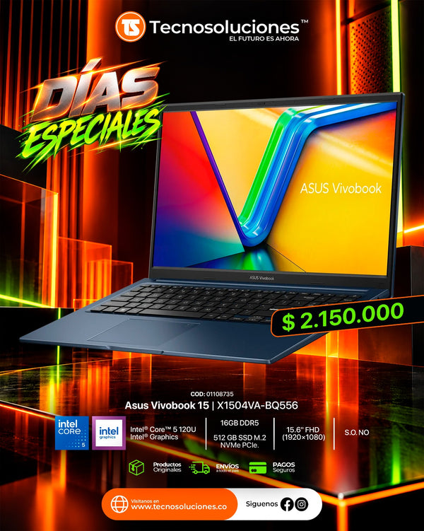 Portátil Asus Vivobook 15 Core 5 120U