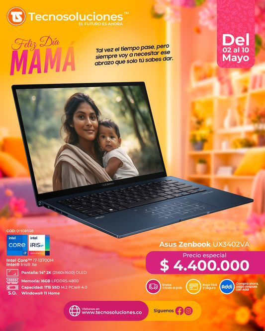 Portátil Asus UX3402VA-LM458W CI7 13700H
