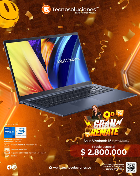 Portátil Asus Vivobook 15 CI7 13620H