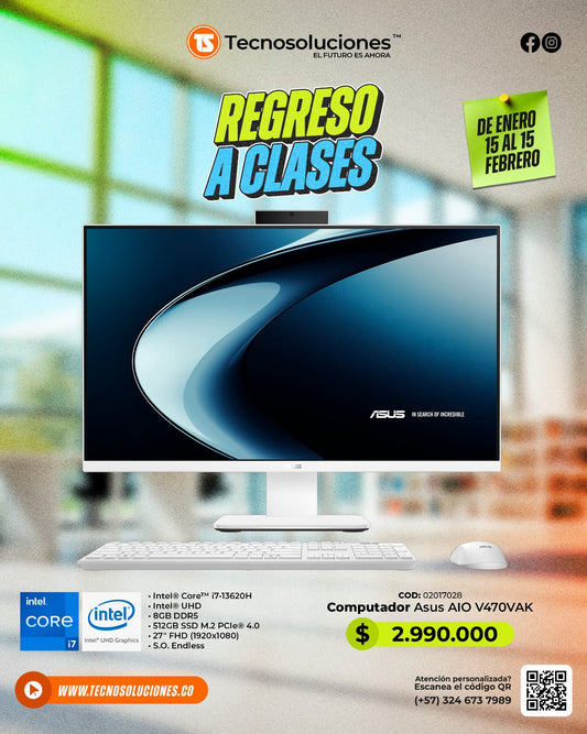 Computador Asus V400 AIO CI7 13620H