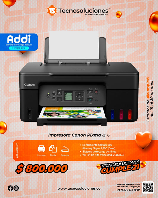 Impresora Canon Pixma G3170
