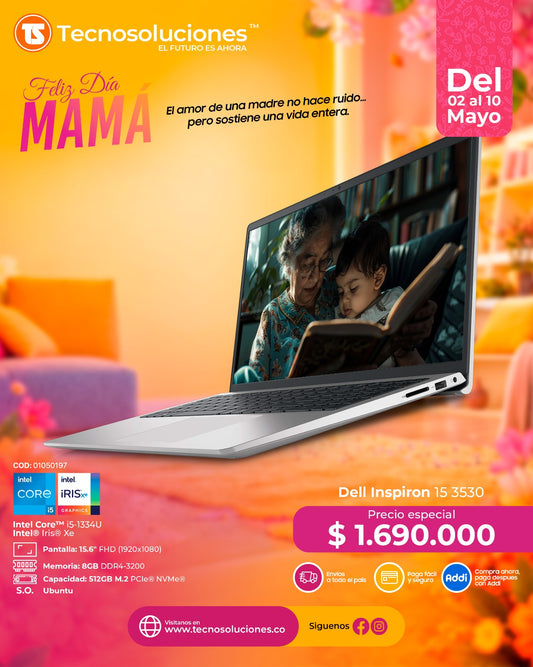 Portátil Dell Inspiron 15 3530 CI5 1334U