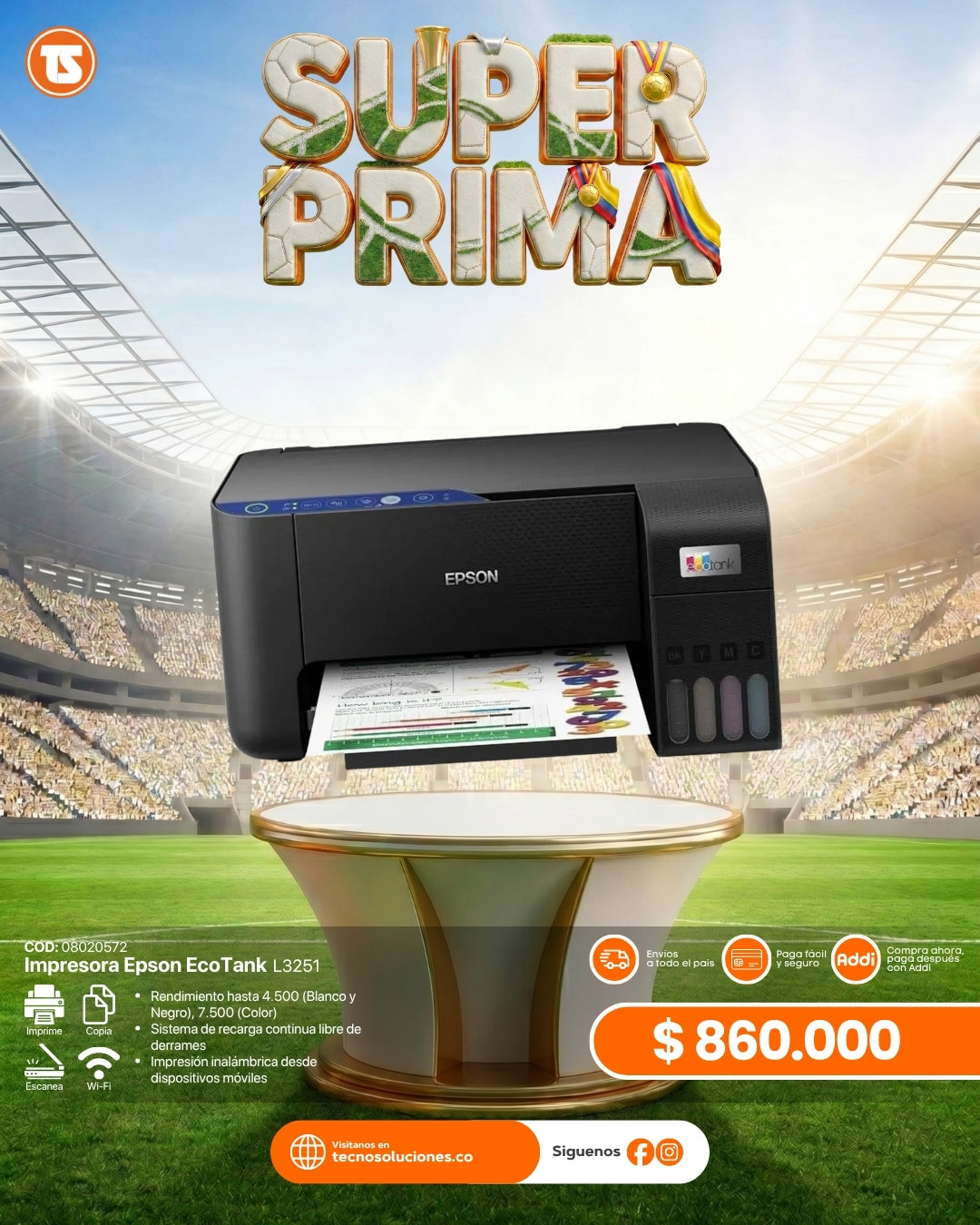 Impresora Epson EcoTank L3251