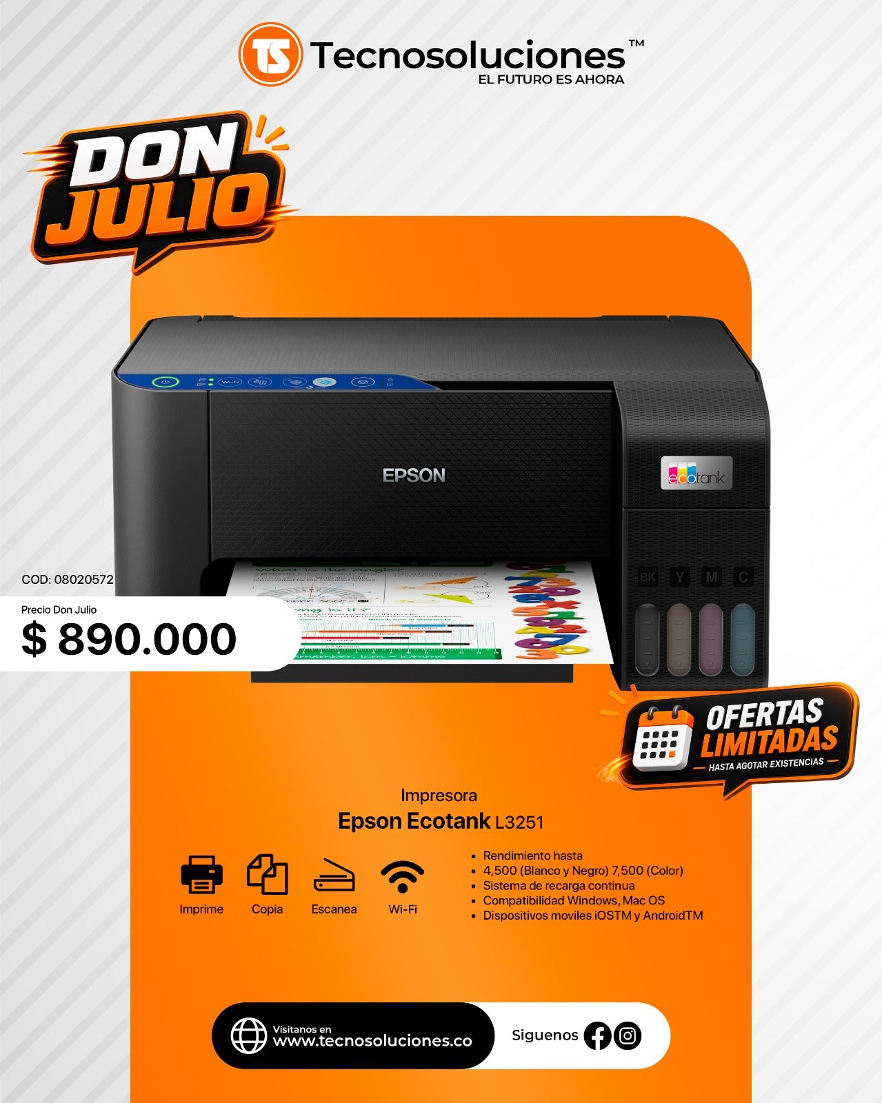 Impresora Epson EcoTank L3251
