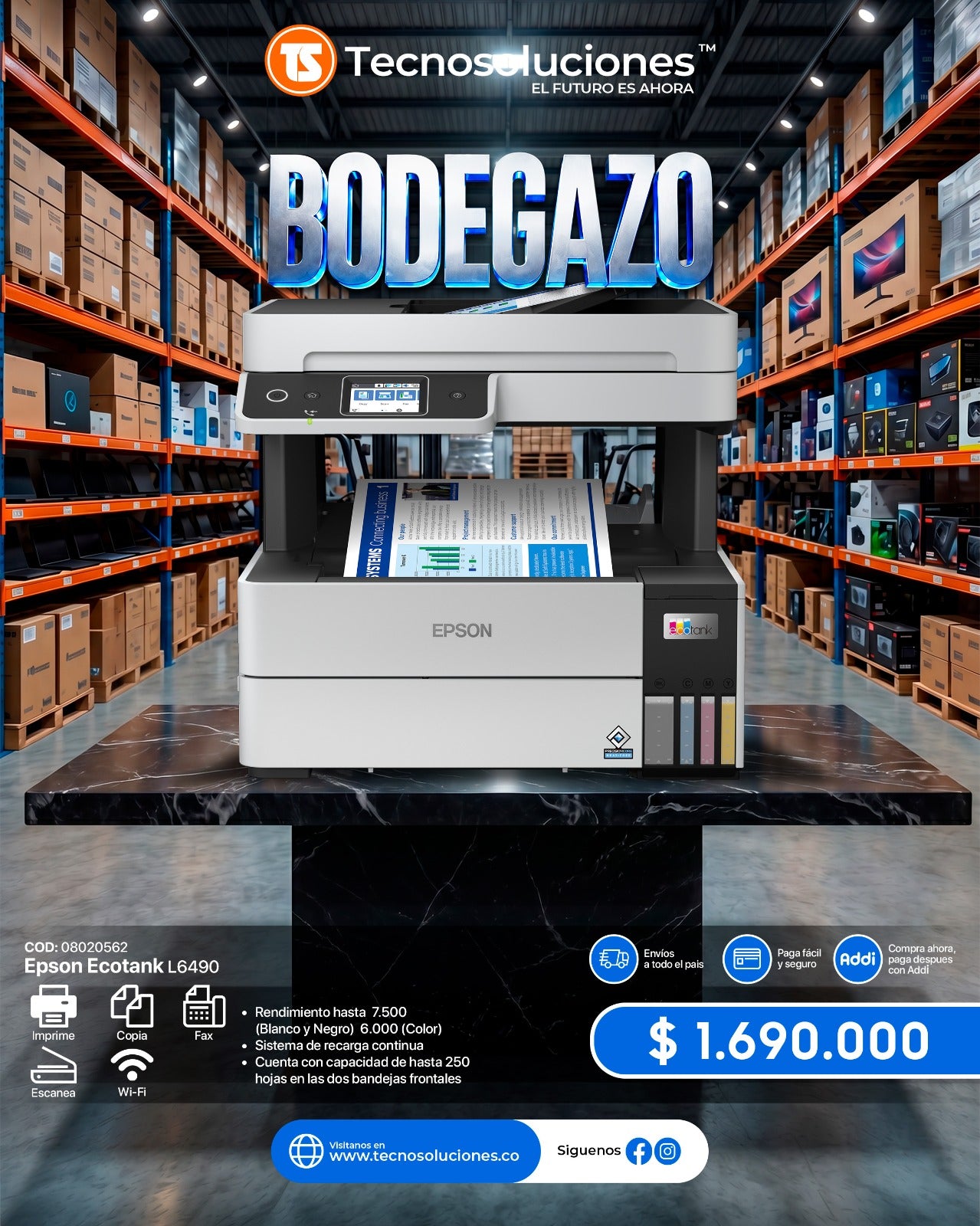 Impresora Epson EcoTank L6490