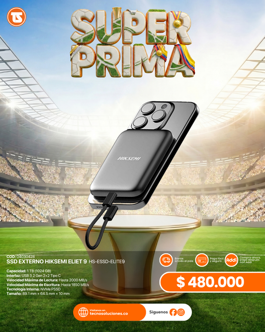 Disco Solido Externo HIKSEMI ELITE 9 1TB