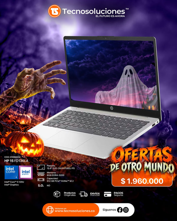 Portátil Hp 15-FD136LA Core 5 120U