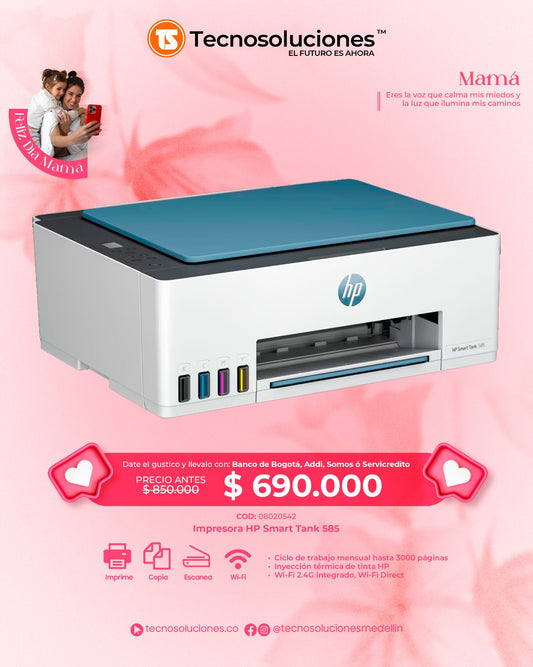 Impresora HP Smart Tank 585