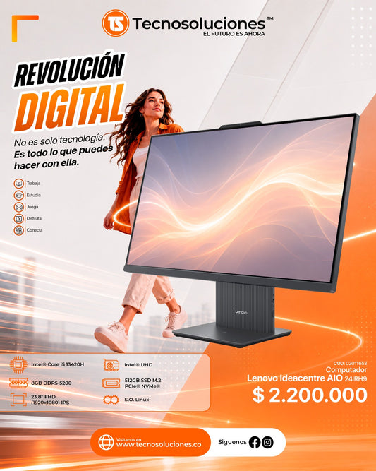 Computador Lenovo IdeaCentre AIO 24IRH9 CI5 13420H