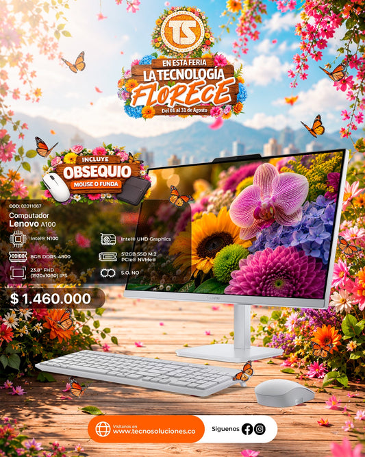 Computador Lenovo IdeaCentre AIO A100 Intel N100