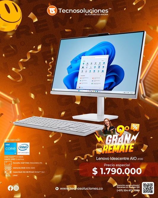 Computador Lenovo IdeaCentre AIO A100 CI3 N305