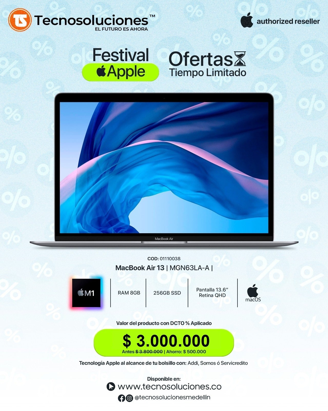 Portátil MacBook Air 13 M1