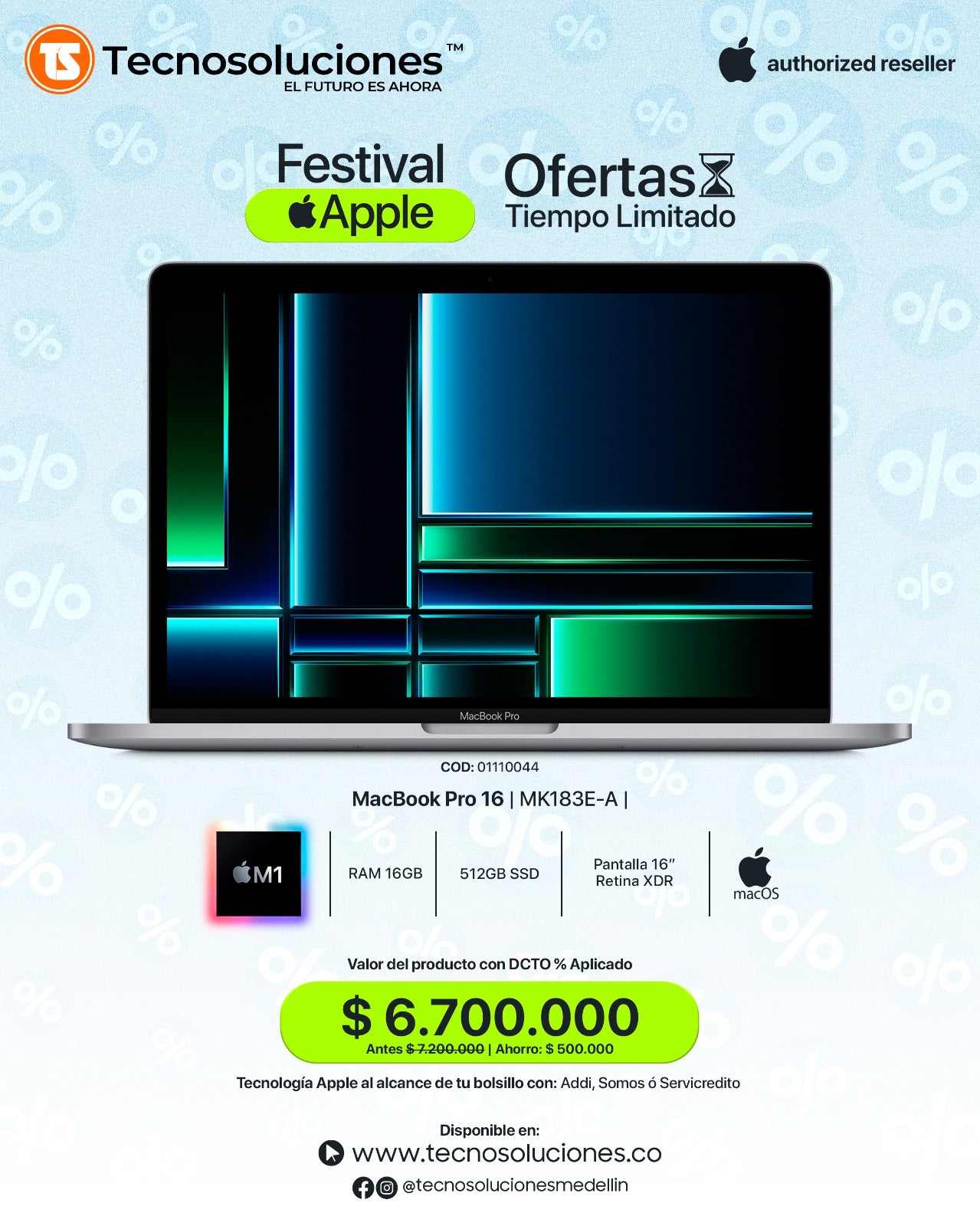 Portátil MacBook Pro 16 M1Pro