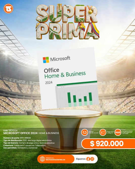 Licencia Microsoft Office 2024 Home & Business