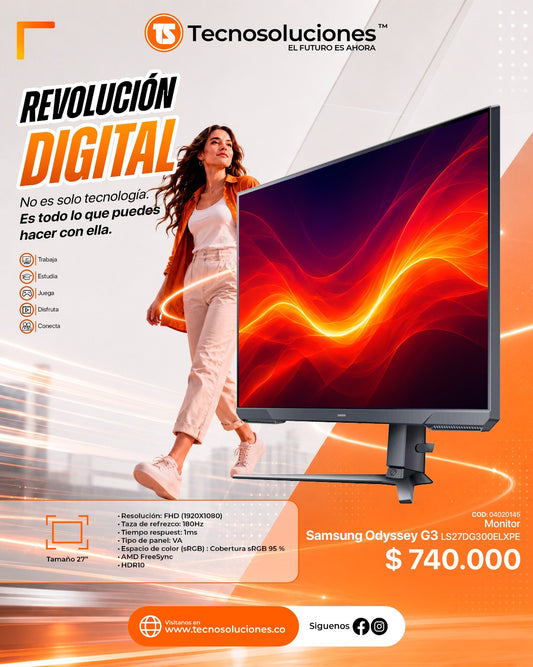 Monitor Samsung Odyssey G3 27”