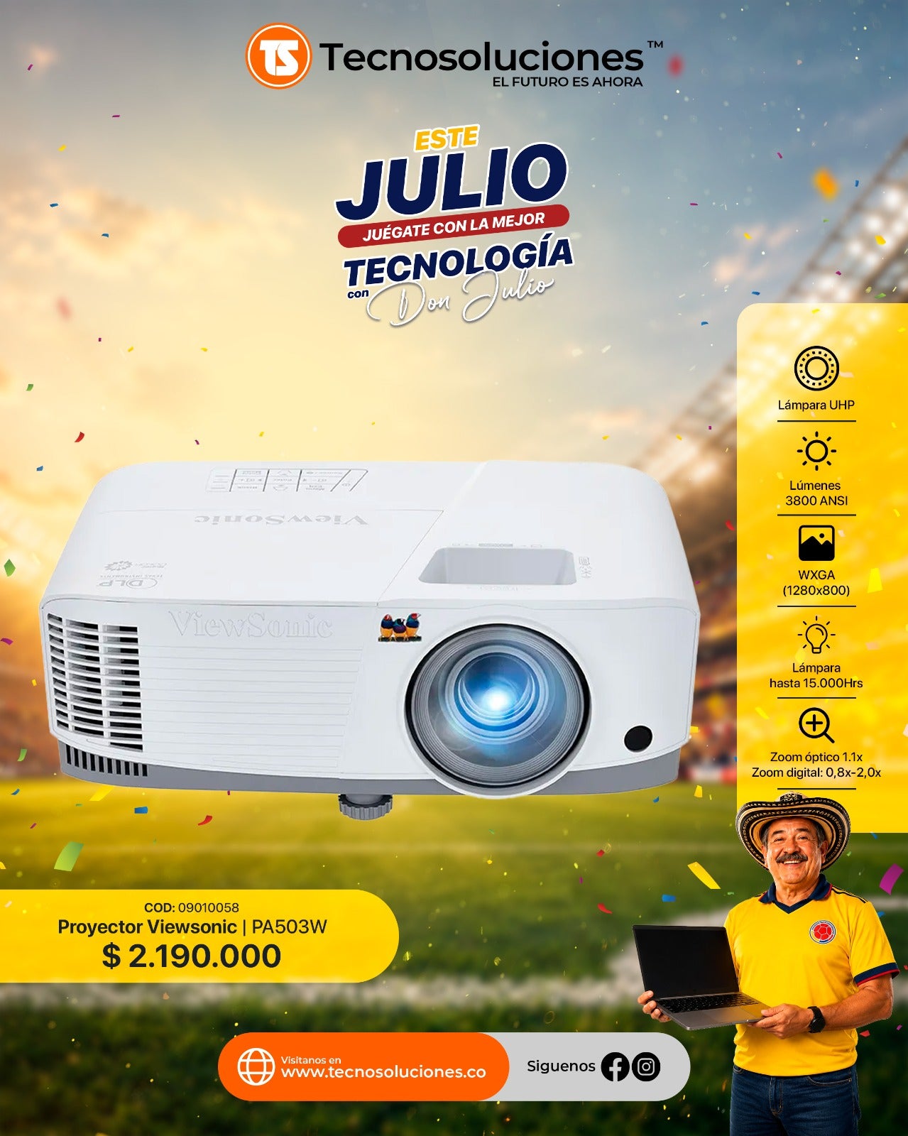 Video Proyector ViewSonic PA503W