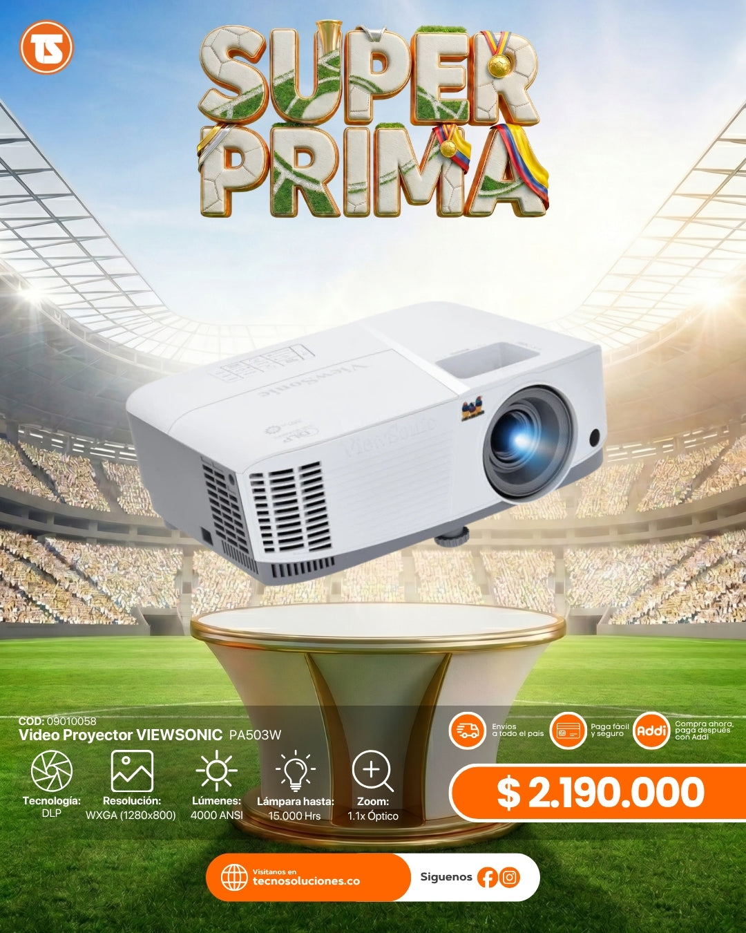 Video Proyector ViewSonic PA503W
