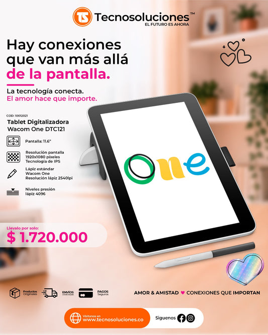 Tabla Digitalizadora Wacom One 12