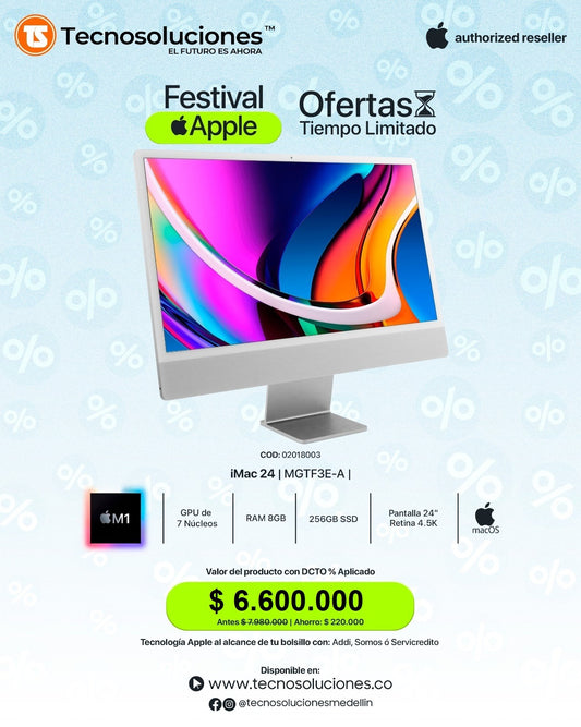 Computador Apple AIO IMac Chip M1