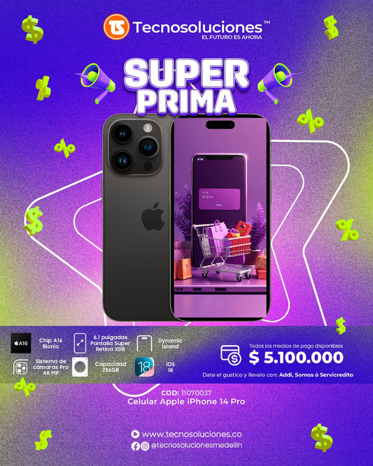 Celular Apple IPhone 14 Pro 256GB