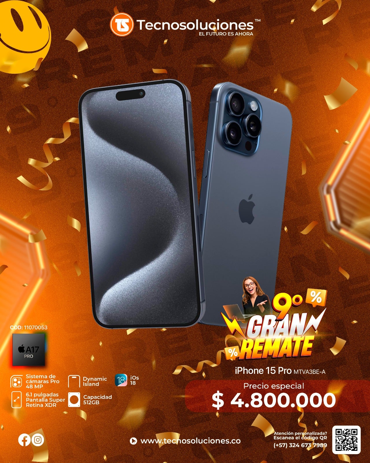 Celular Apple iPhone 15 Pro